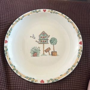 Thomson pottery bird house plate